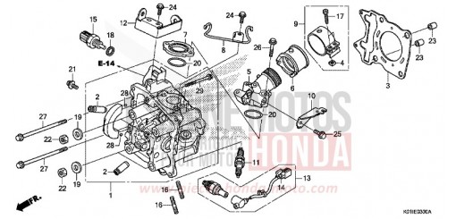 CYLINDER HEAD SH125ADE de 2014